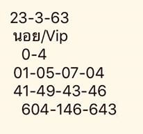 แนวทางหวยฮานอย 23/6/63 ชุดที่6