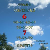 แนวทางหวยฮานอย 8/5/63 ชุดที่17