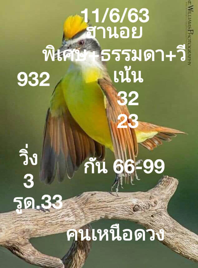 แนวทางหวยฮานอย 11/6/63 ชุดที่3
