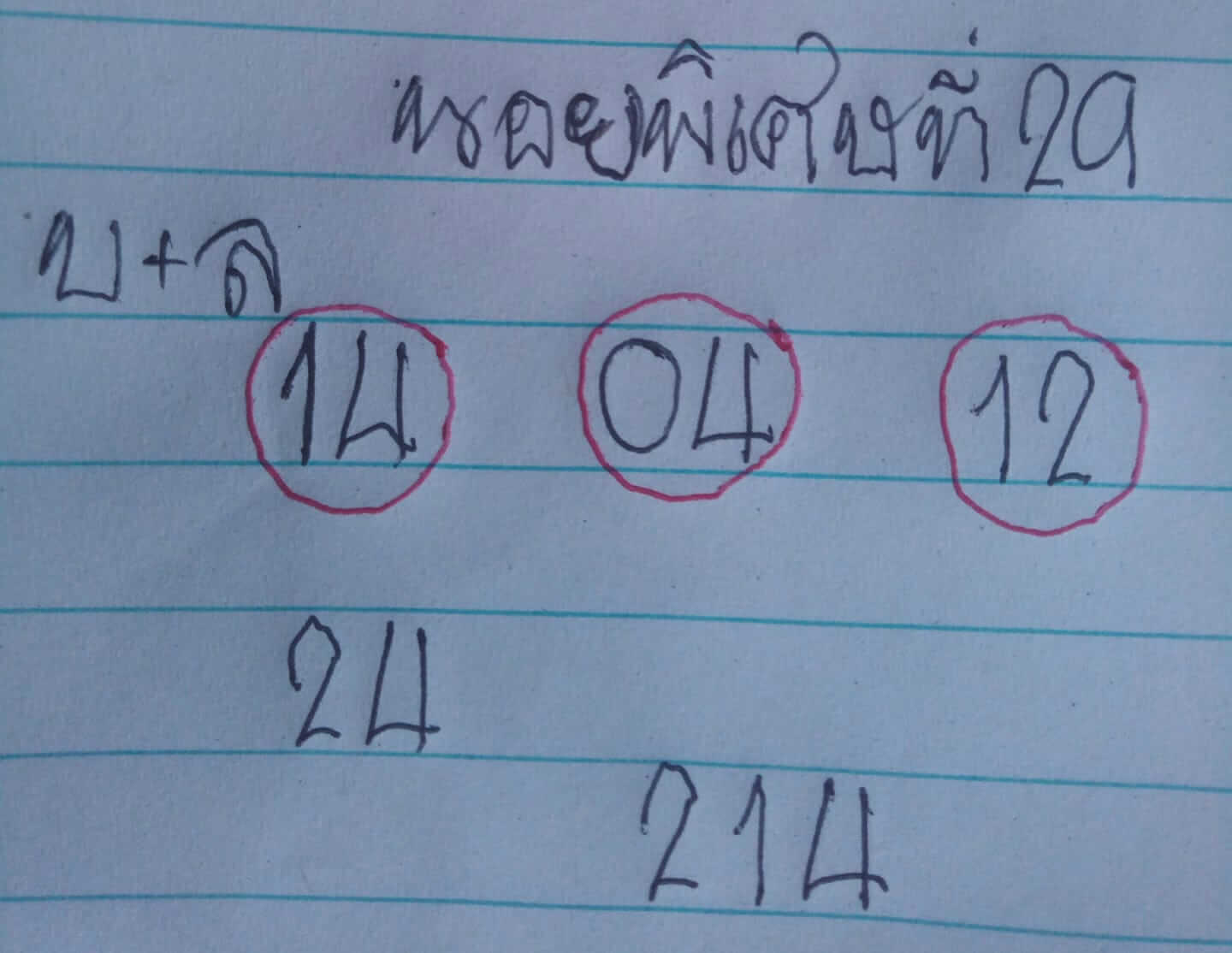 แนวทางหวยฮานอย 29/8/63 ชุดที่12