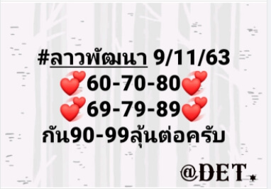 แนวทางหวยลาว 9/11/63 ชุดที่7
