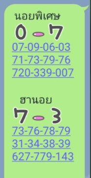 แนวทางหวยฮานอย 13/11/63 ชุดที่13