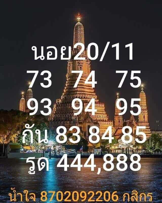 แนวทางหวยฮานอย 20/11/63 ชุดที่7