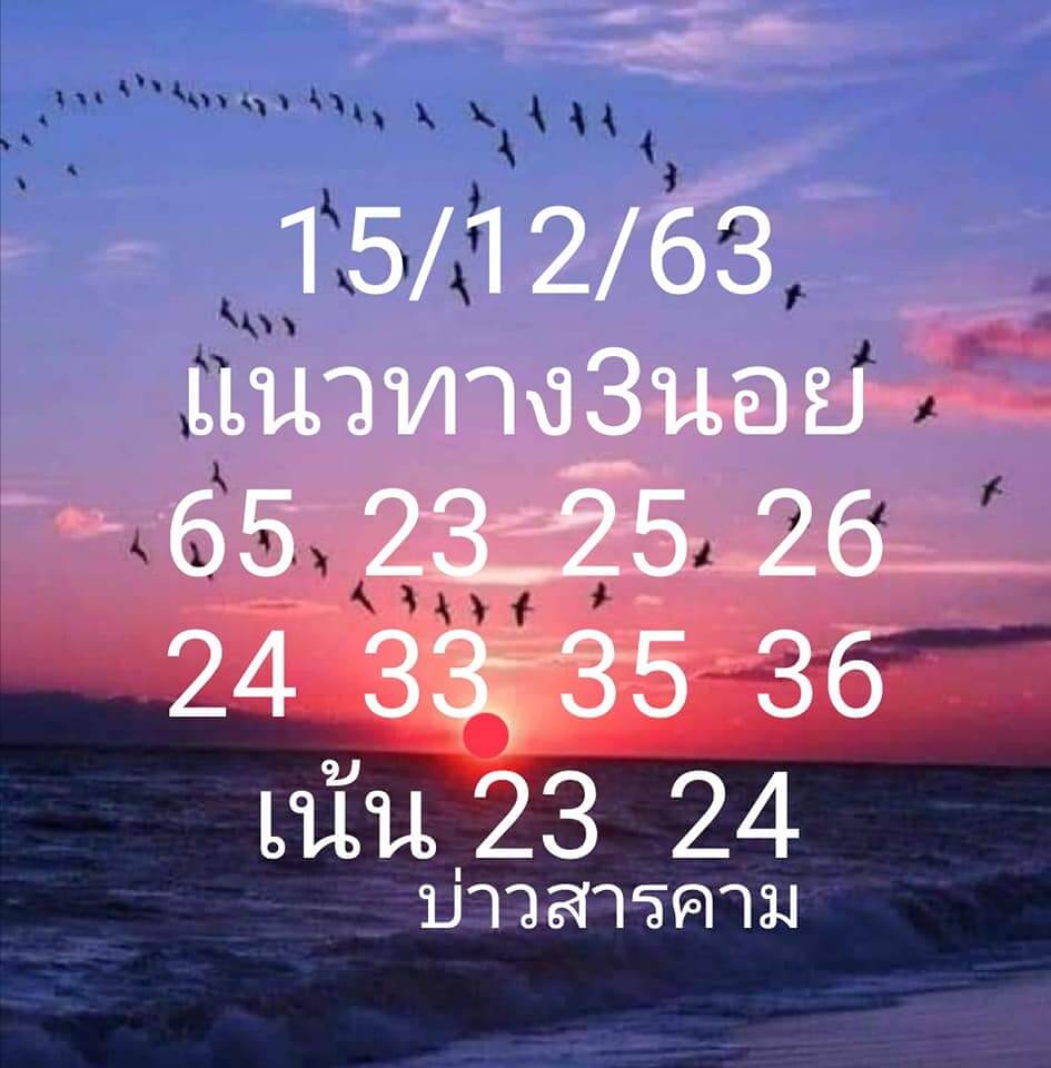 แนวทางหวยฮานอย 15/12/63 ชุดที่1