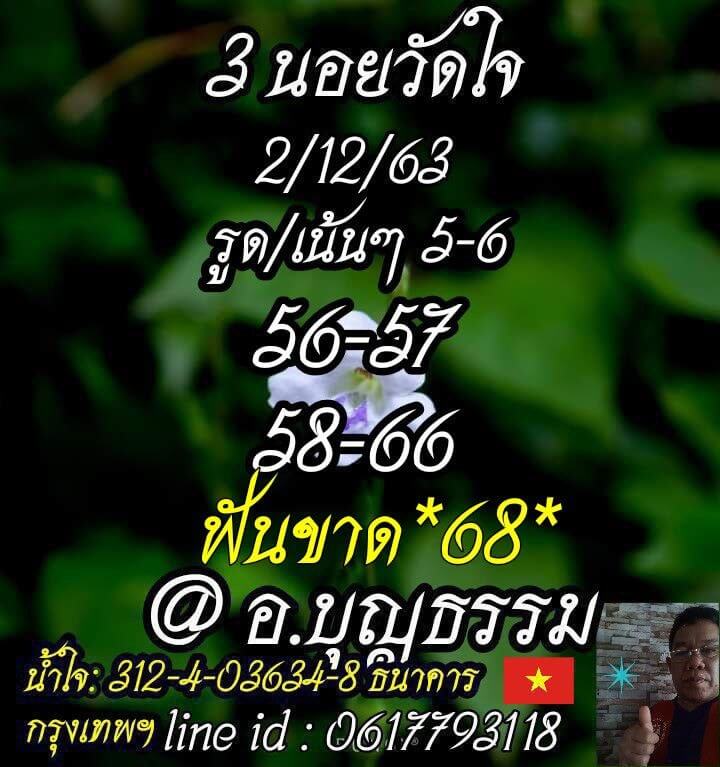 แนวทางหวยฮานอย 2/12/63 ชุดที่11