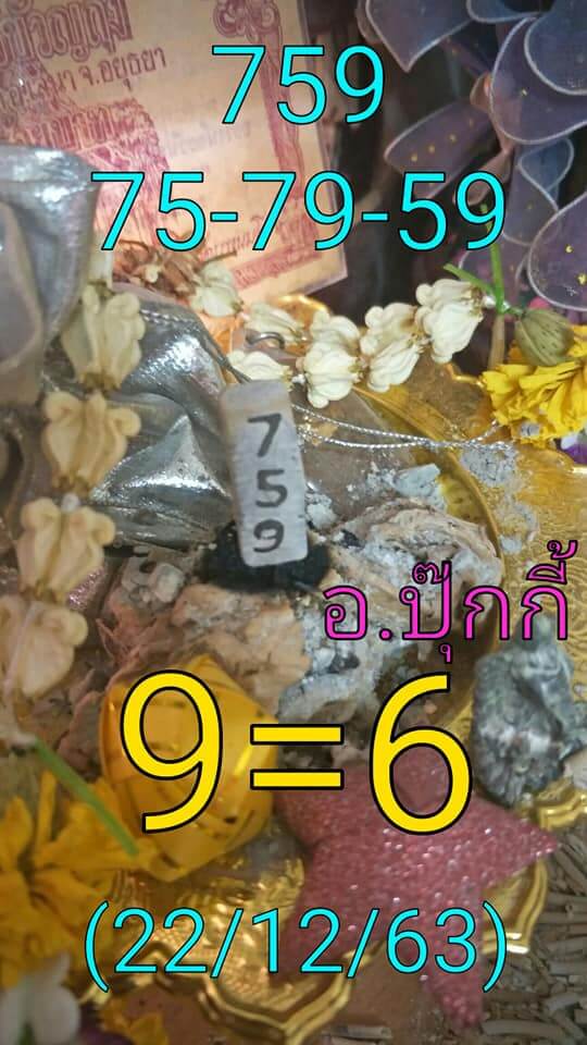 แนวทางหวยฮานอย 22/12/63 ชุดที่2