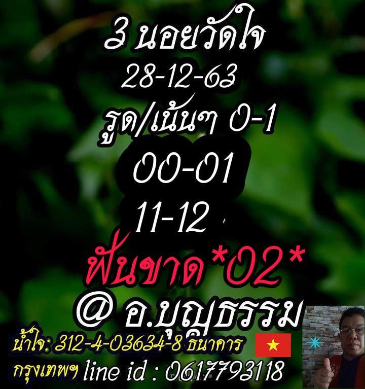 แนวทางหวยฮานอย 28/12/63 ชุดที่8