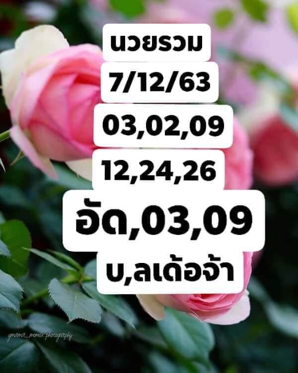 แนวทางหวยฮานอย 7/12/63 ชุดที่19