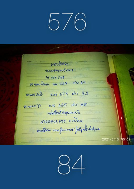 แนวทางหวยฮานอย 13/3/64 ชุดที่8