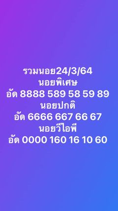 แนวทางหวยฮานอย 24/3/64 ชุดที่3