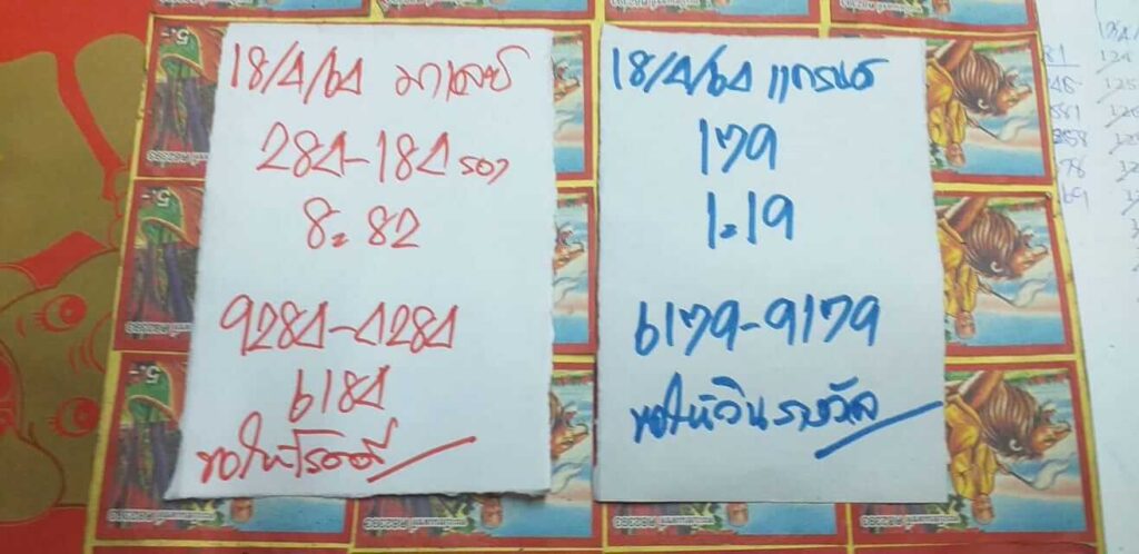 แนวทางหวยมาเลย์ 18/4/64 ชุดที่6