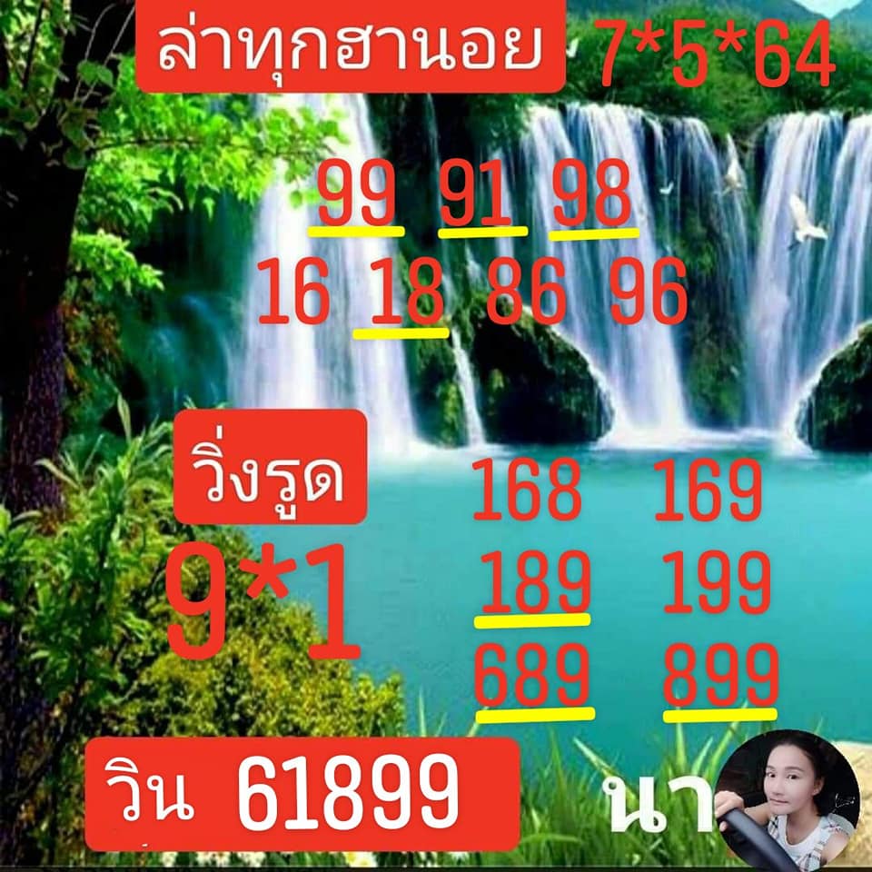 แนวทางหวยฮานอย 7/5/64 ชุดที่3