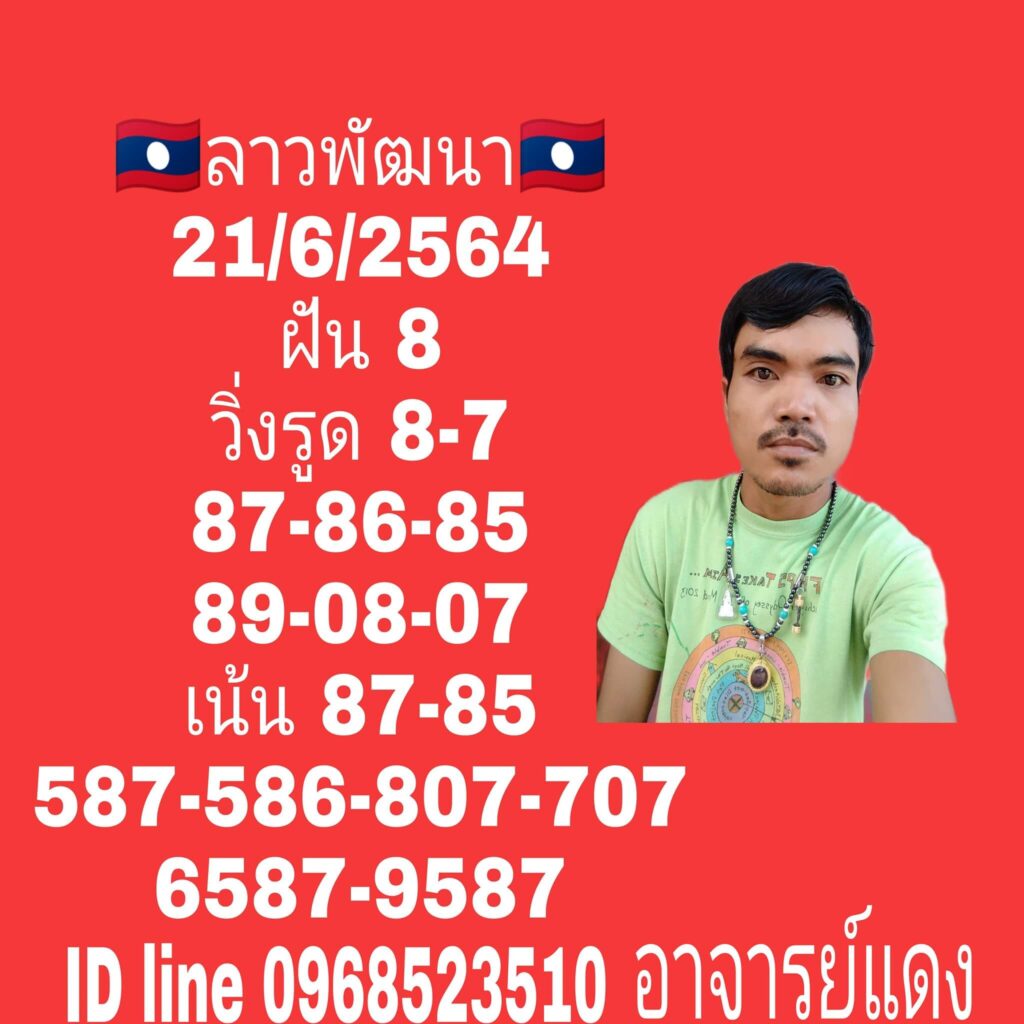 แนวทางหวยลาว 21/6/64 ชุดที่6