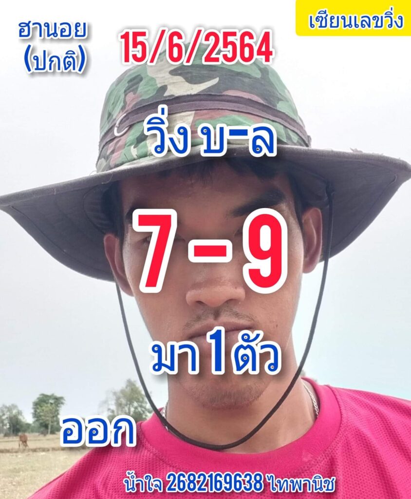 แนวทางหวยฮานอย 15/6/64 ชุดที่ 7