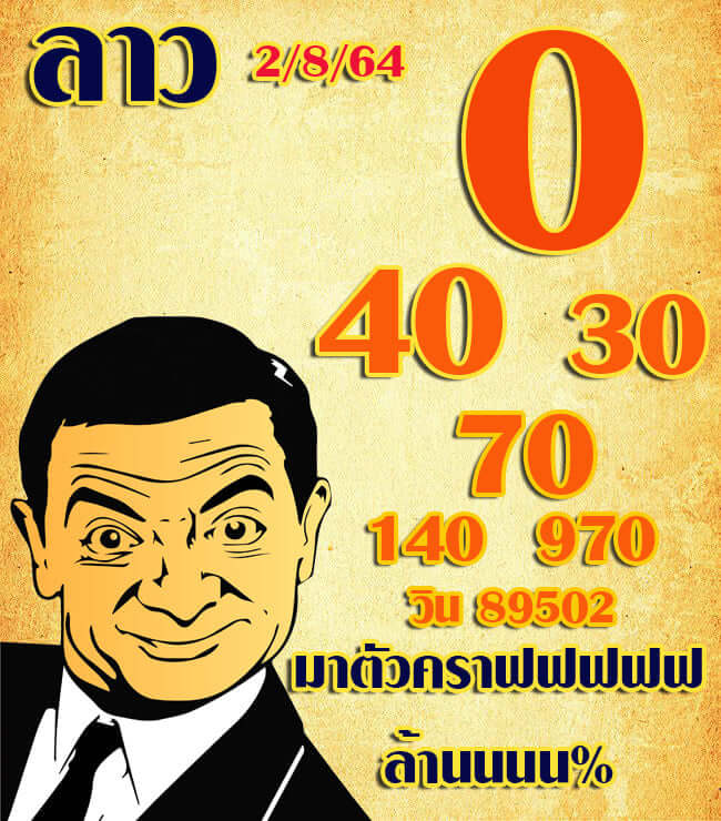 แนวทางหวยลาว 2/8/64 ชุดที่5