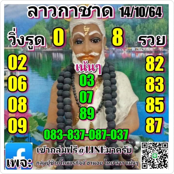 แนวทางหวยลาว14/10/64ชุดที่7