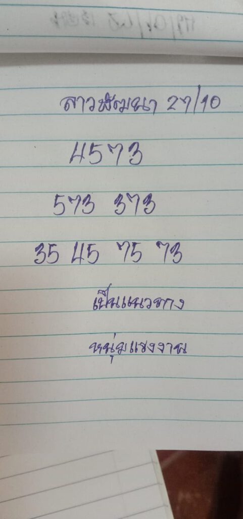 แนวทางหวยลาว27/10/64ชุดที่7