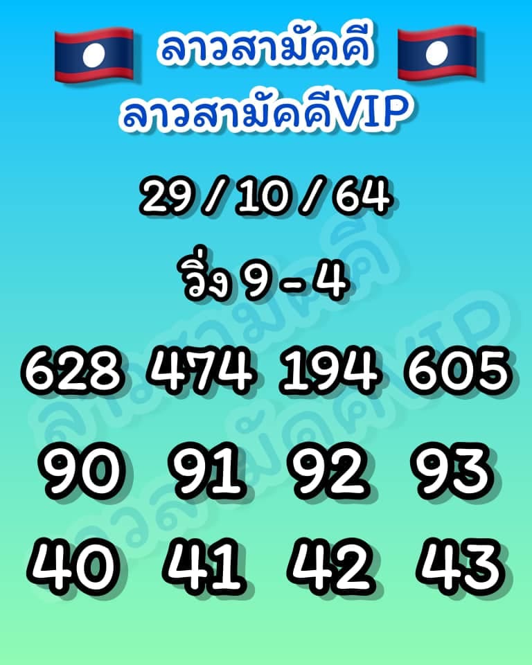 แนวทางหวยลาว29/10/64ชุดที่8