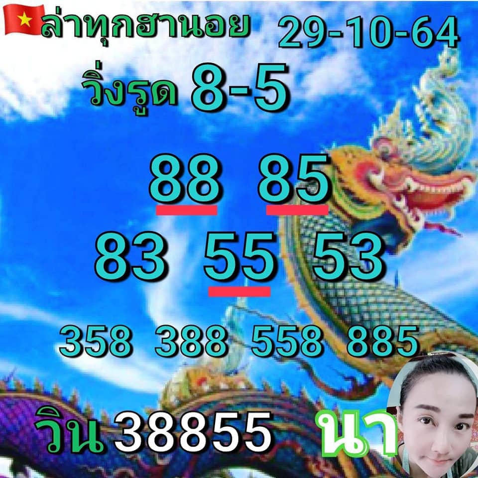 แนวทางหวยฮานอย29/10/64ชุดที่2