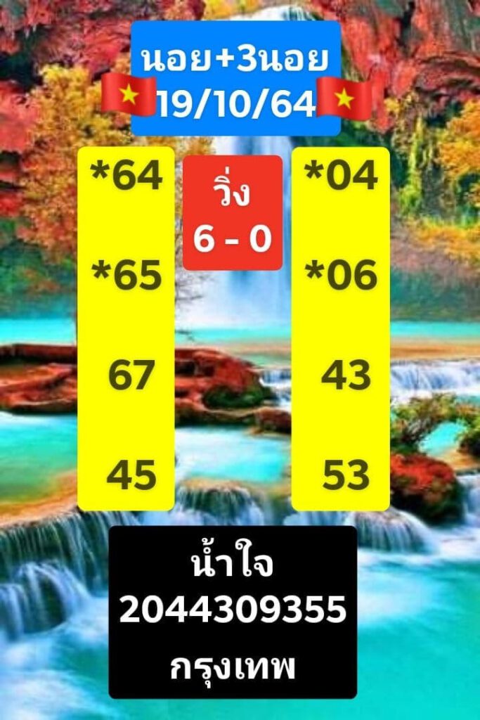 แนวทาหวยฮานอย19/10/64ชุดที่2