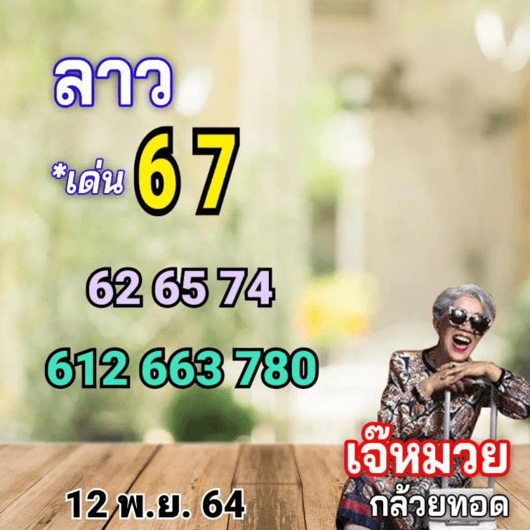 แนวทางหวยลาววันที่ 12/11/64 ชุดที่ 1
