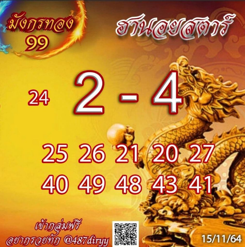 แนวทางหวยฮานอย 15/11/64 ชุดที่ 8