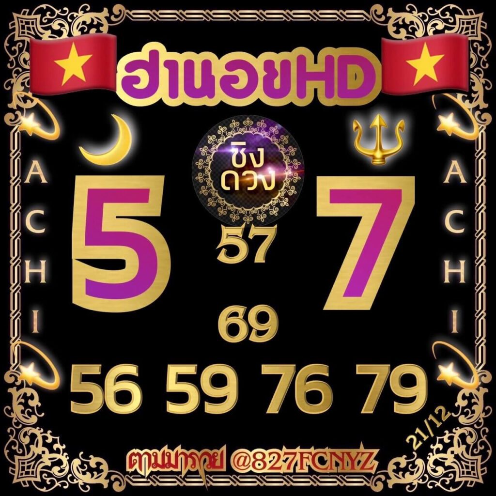 แนวทางหวยฮานอย 20/12/64 ชุดที่ 2