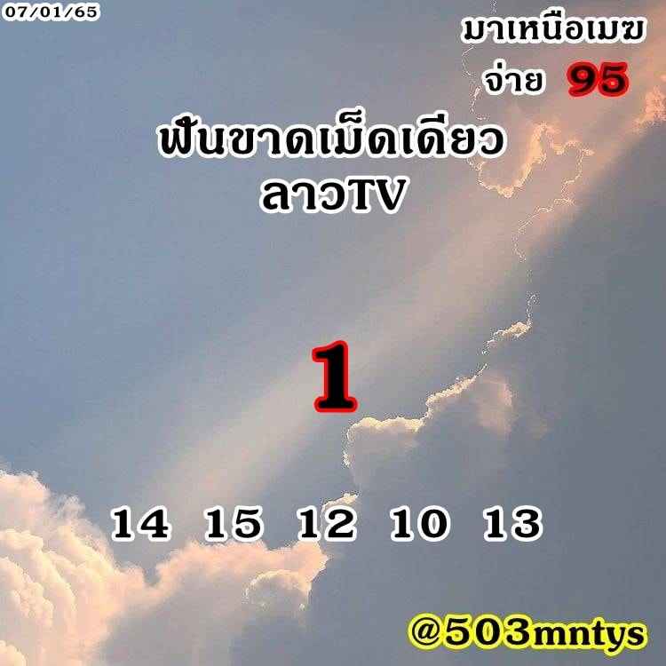 แนวทางหวยลาว 7/1/65 ชุดที่ 8