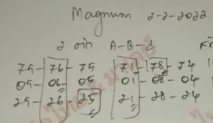 แนวทางหวยมาเลย์ 2/2/65 ชุดที่ 11