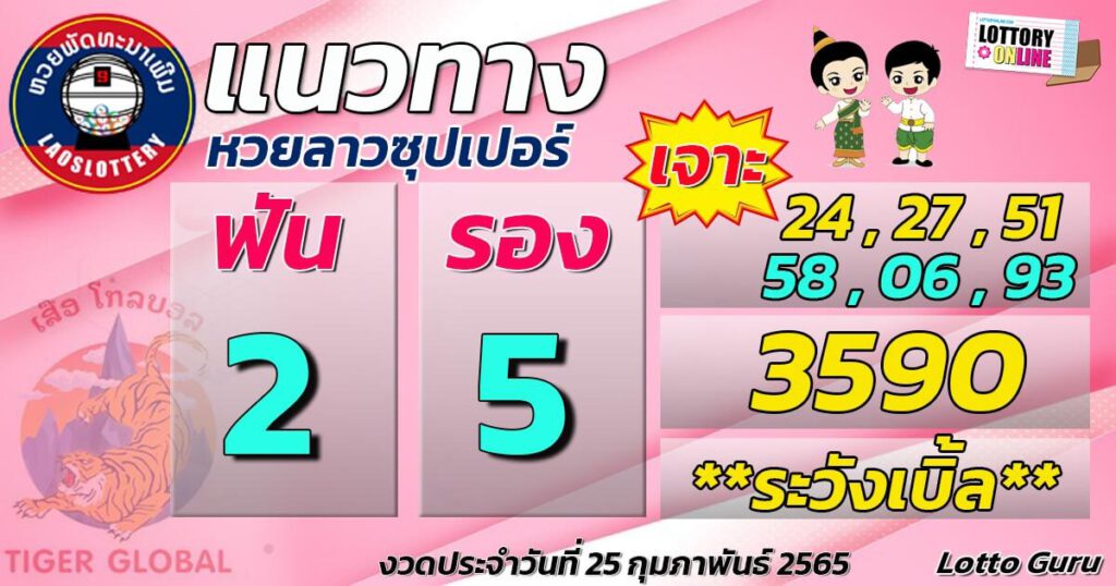 แนวทางหวยลาว 25/2/65 ชุดที่ 11