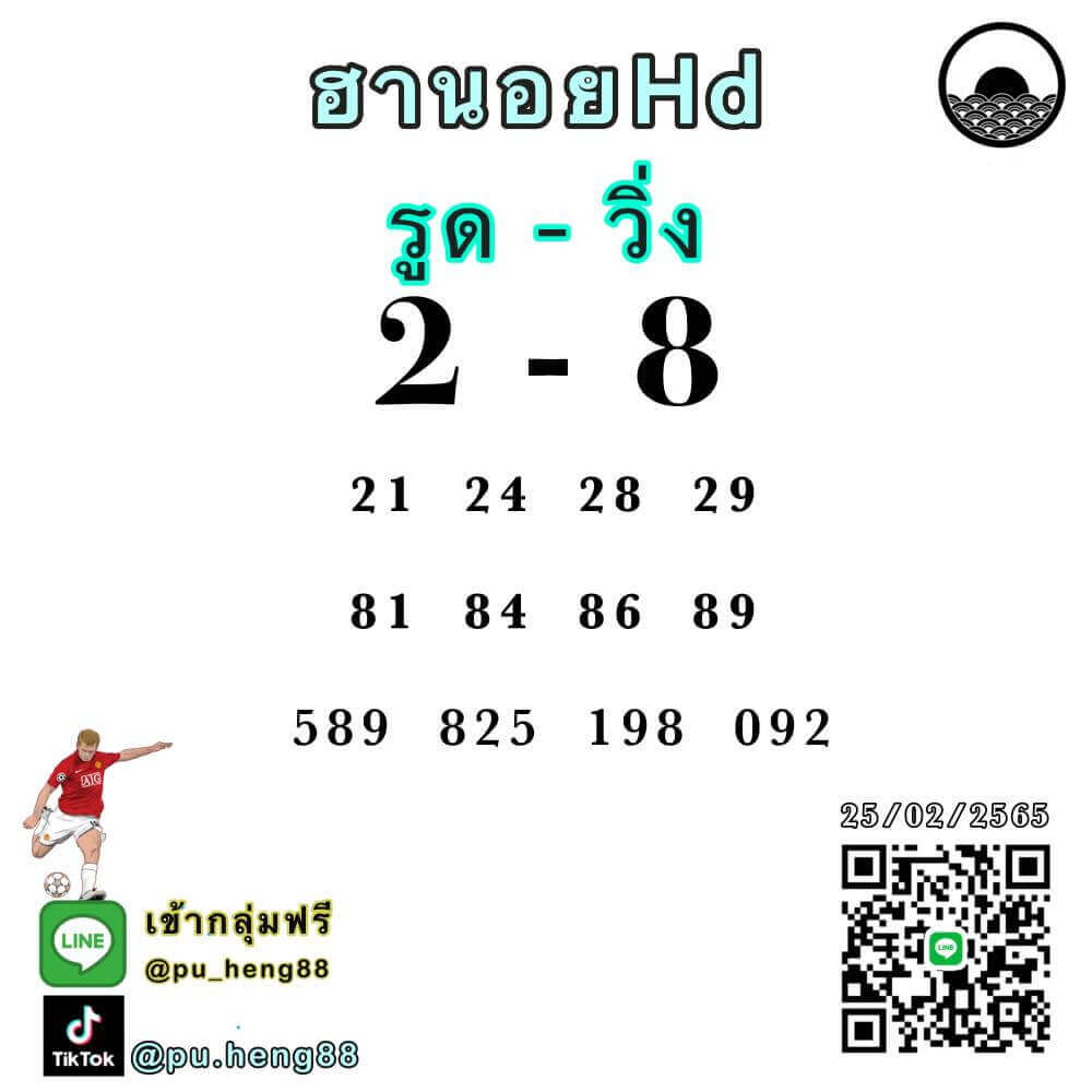 แนวทางหวยฮานอย 25/2/65 ชุดที่ 5