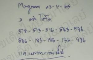 แนวทางหวยมาเลย์ 23/4/65 ชุดที่ 17