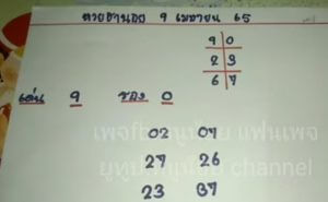 แนวทางหวยมาเลย์ 9/4/65 ชุดที่ 5