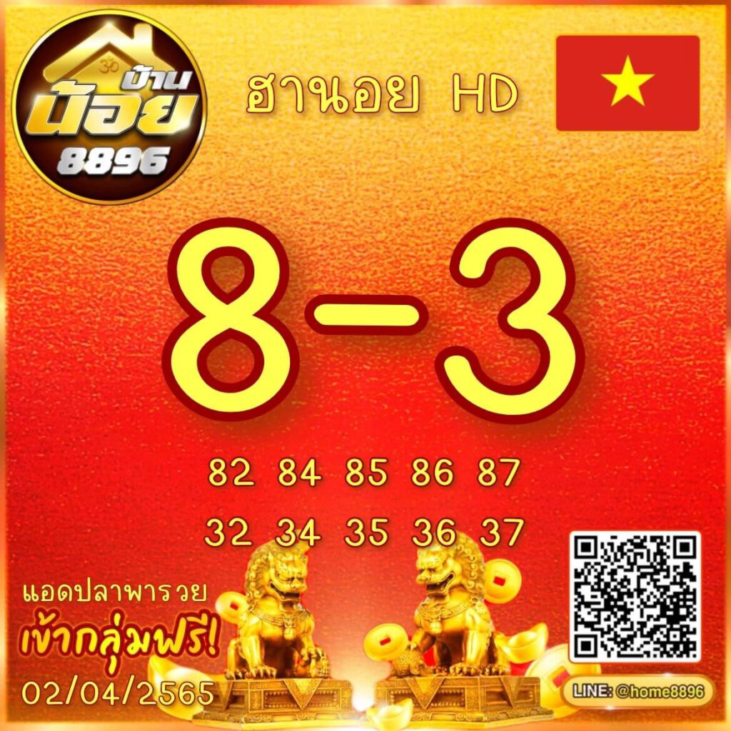 แนวทางหวยฮานอย 2/4/65 ชุดที่ 15