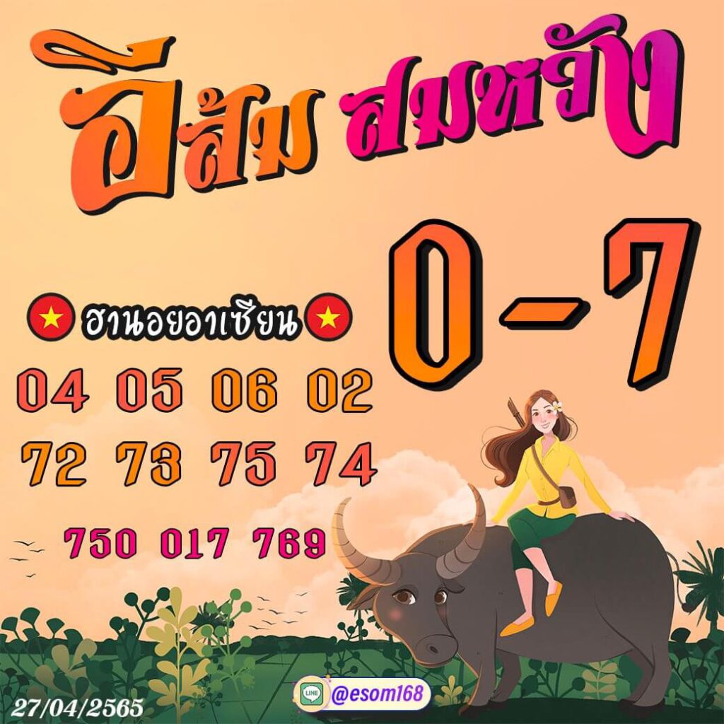 แนวทางหวยฮานอย 27/4/65 ชุดที่ 4