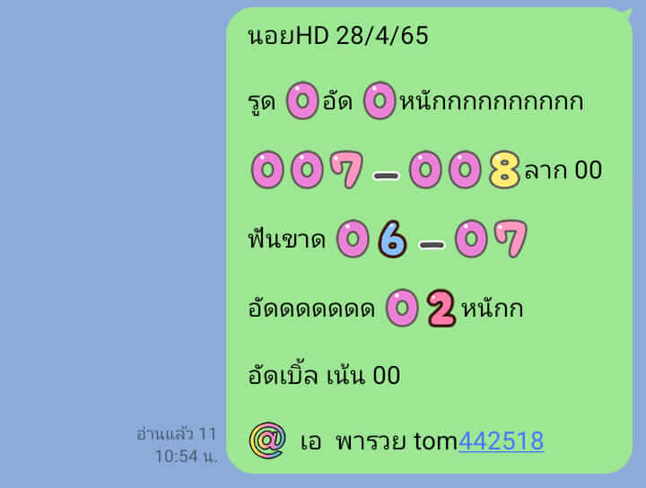 แนวทางหวยฮานอย 28/4/65 ชุดที่ 11