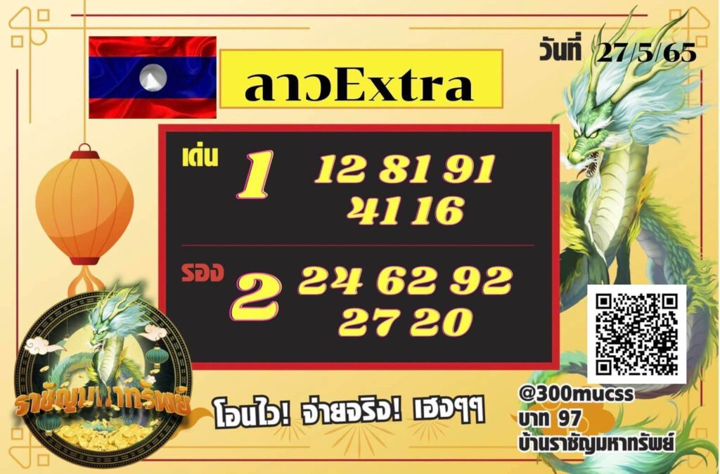 แนวทางหวยลาว 27/5/65 ชุดที่ 2
