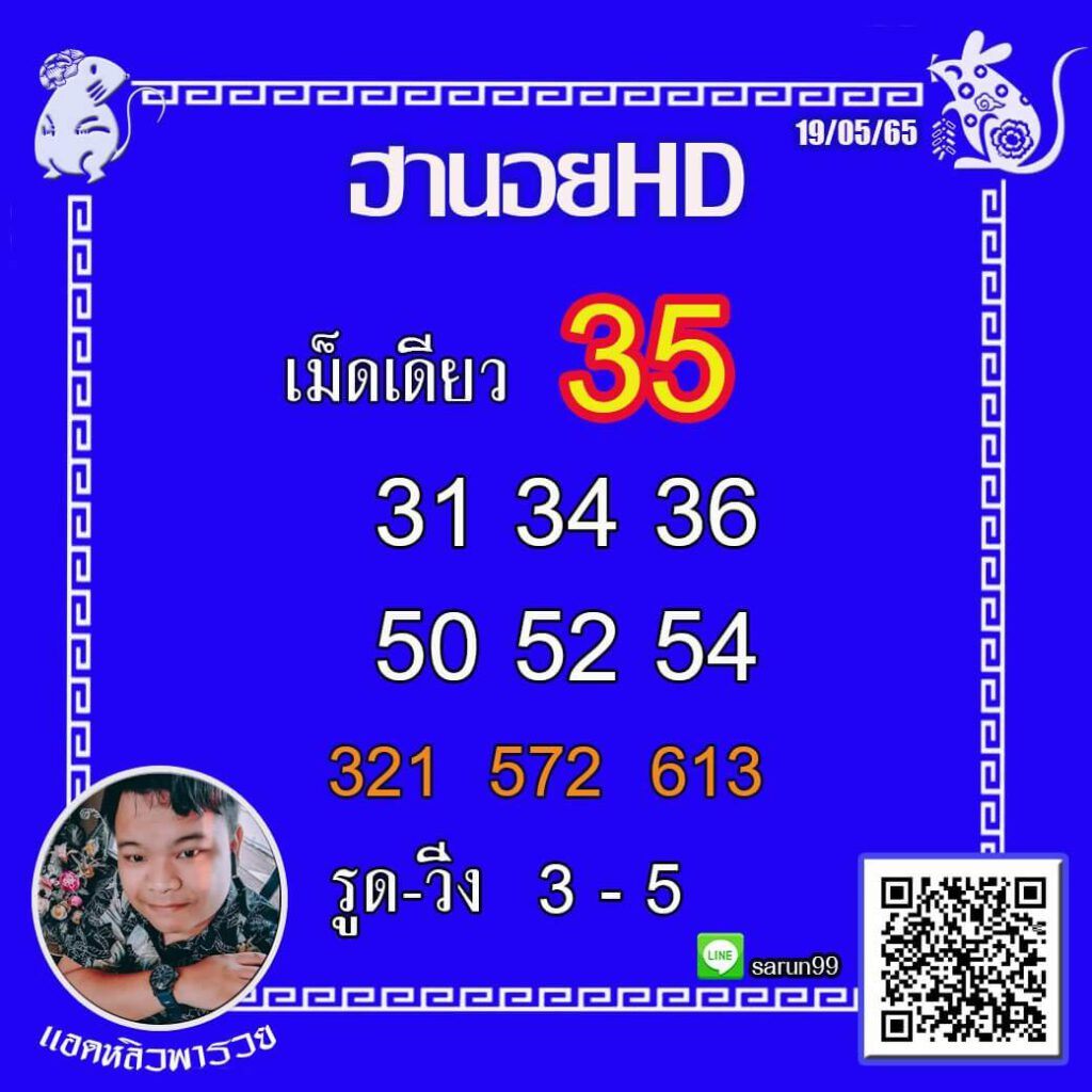 แนวทางหวยฮานอย 19/5/65 ชุดที่ 9