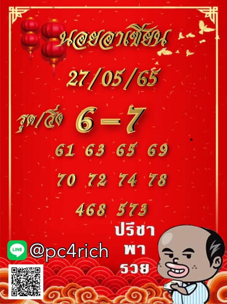 แนวทางหวยฮานอย 27/5/65 ชุดที่ 15