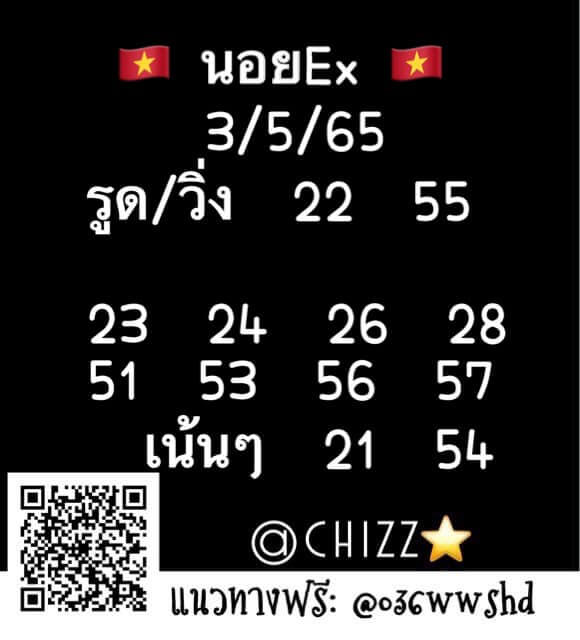 แนวทางหวยฮานอย 3/5/65 ชุดที่ 14