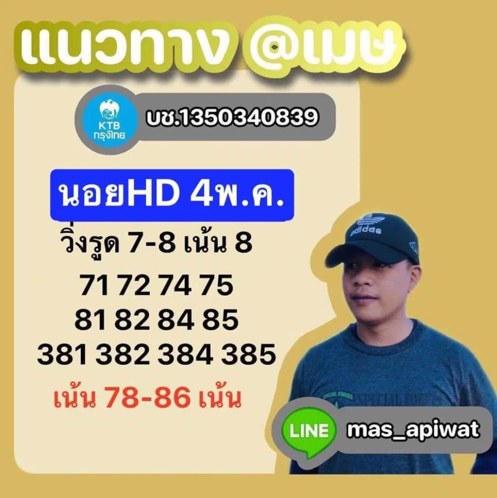 แนวทางหวยฮานอย 4/5/65 ชุดที่ 16