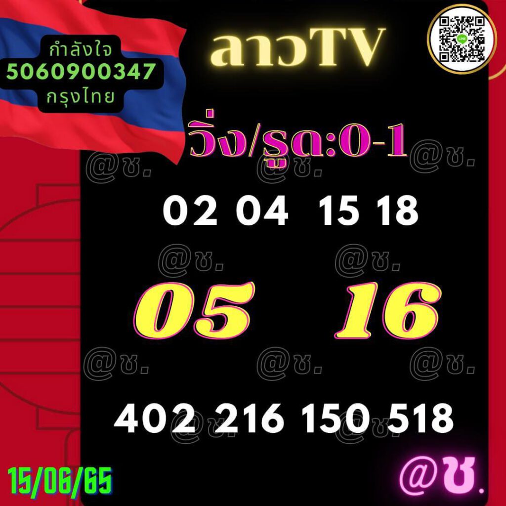 แนวทางหวยลาว 15/6/65 ชุดที่ 10