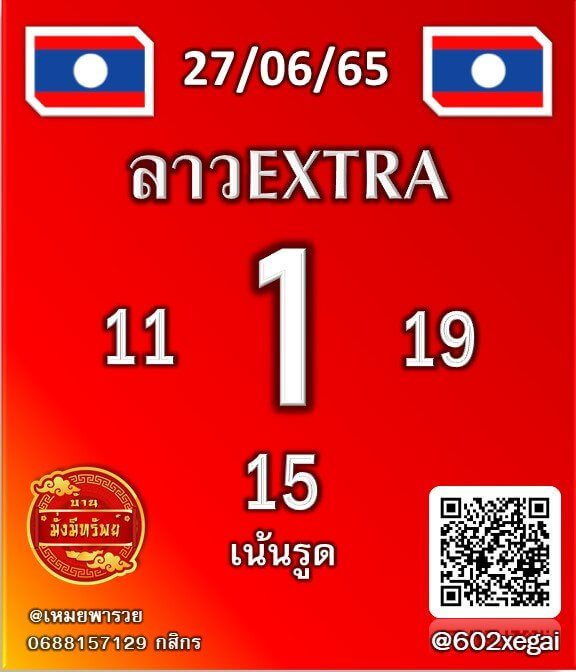 แนวทางหวยลาว 27/6/65 ชุดที่ 9