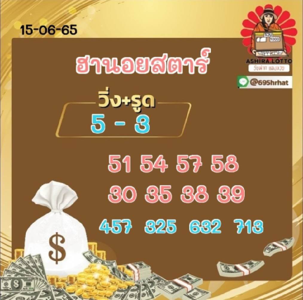 แนวทางหวยฮานอย 15/6/65 ชุดที่ 4