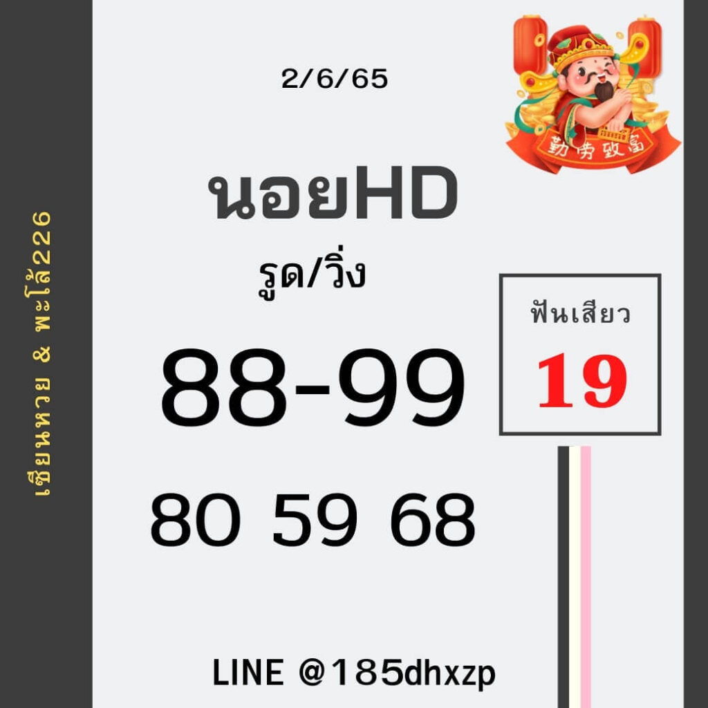 แนวทางหวยฮานอย 2/6/65 ชุดที่ 4