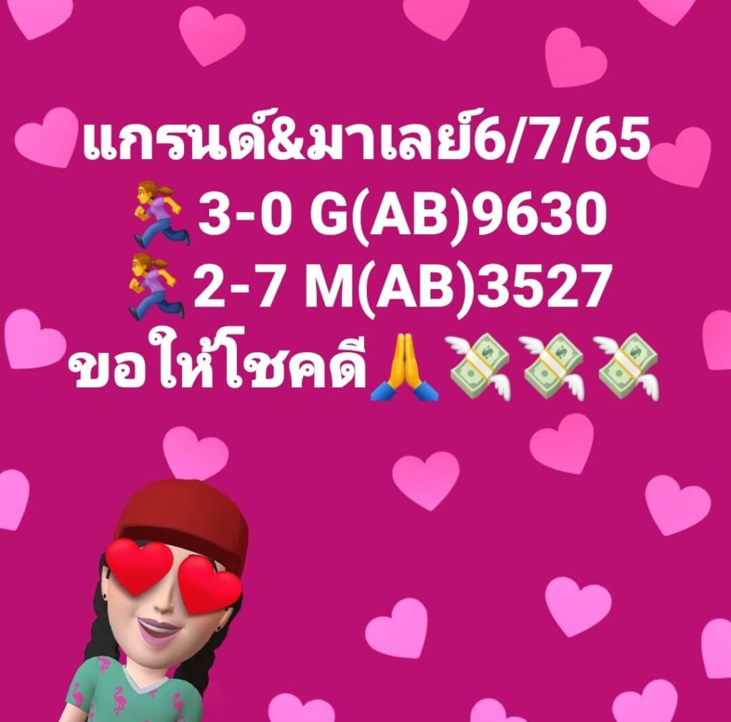 แนวทางหวยมาเลย์ 6/7/65 ชุดที่ 18