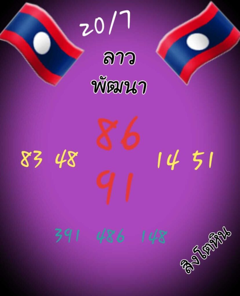 แนวทางหวยลาว 20/7/65 ชุดที่ 5