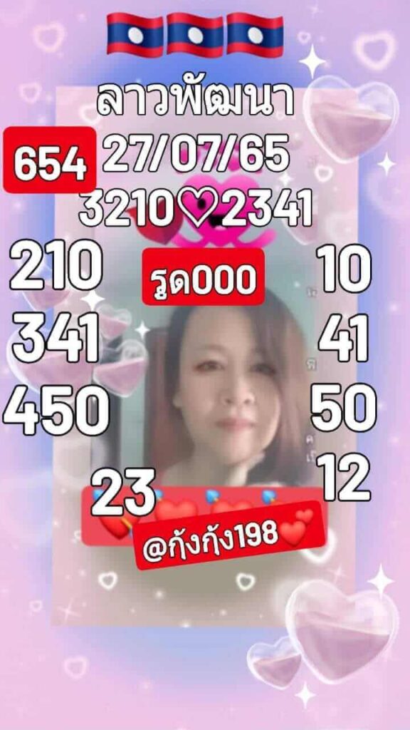 แนวทางหวยลาว 27/7/65 ชุดที่ 12