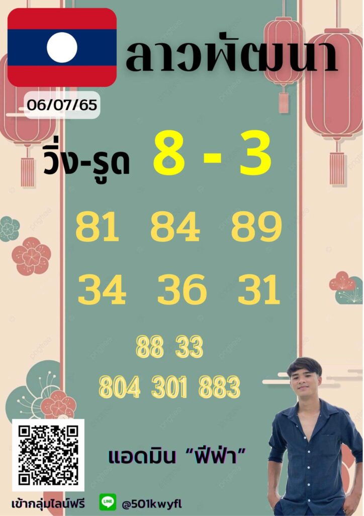 แนวทางหวยลาว 6/7/65 ชุดที่ 3