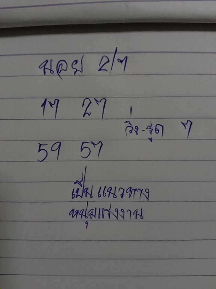 แนวทางหวยฮานอย 2/7/65 ชุดที่ 13